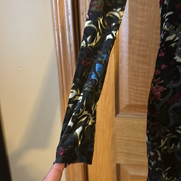 Free People Floral Long Sleeves Lightweight Mini Dress - Picture 11 of 14